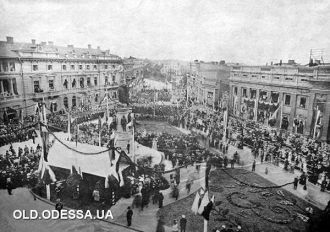 Открытие памятника, 6 мая 1900 года.