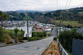 Болдуин-стрит покрыта бетоном. Обычный а