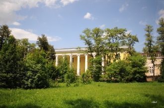 В поместье появился парк, в котором был 