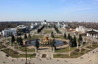 Фонтан имеет овальную геометрию: его раз