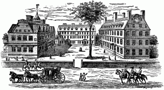Гарвардский колледж, XVIII век.