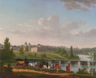 Жак Франсуа Жозеф. Прогулка в парке усад