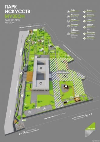 Схема парка Музеон.