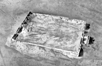 Джанбас-кала. Вид с самолета.