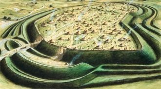 Крепость Мэйден-Касл. Реконструкция.