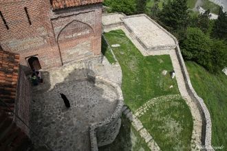 Вид с колокольни церкви.