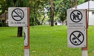 За нарушения правил поведения в парке, п