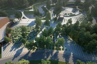 Сегодня Александровский парк похож на бо