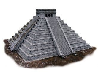 На сторонах пирамиды можно увидеть 9 тер
