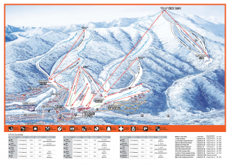 Курорт предлагает 31 трассу для лыжников