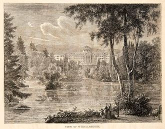 Вид на дворец Вильгельмсхёэ, гравюра 187