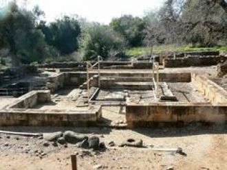 Раскопки в Тель Дане, место алтаря.