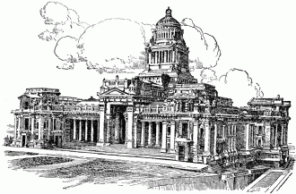 Дворец Правосудия в Брюсселе, 1920г.