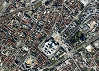 Дворец Правосудия в Брюсселе, аэрофотосъ