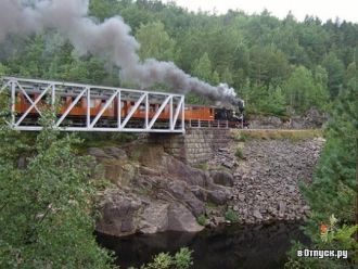 Мост на железной дороге Сетесдалбанен.