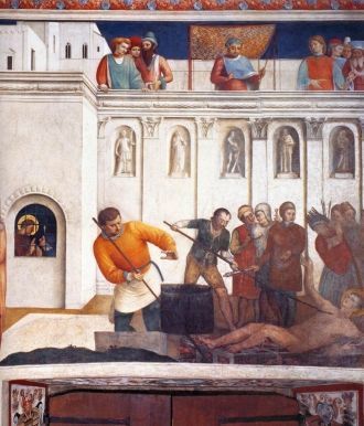 Мученичество святого Лаврентия. 1447-49 