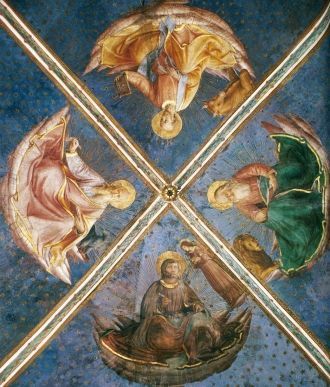 Фреская с Евангелистами, капелла Никколи