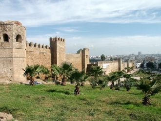 Крепостная стена Касба Удайя.