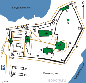 План Иверского монастыря.