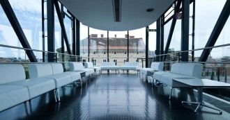 Из окон верхней галереи музея Кунстхаус 