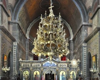 Люстра в Храме Святой Софии.