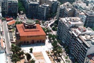 Храм Святой Софии с высоты птичьего поле