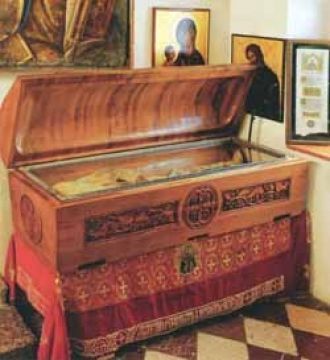 Рака с мощами Святителя Петра Цетинского