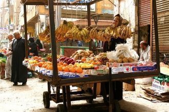 Рынок Хан-аль-Халили. Фрукты и овощи на 