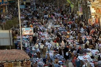 Рынок Хан-аль-Халили. Вид на рынок сверх