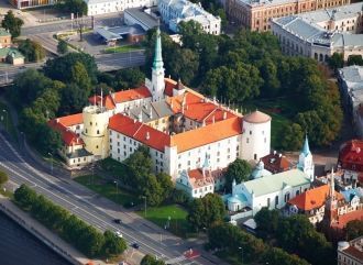 Рижский замок вид свысоты