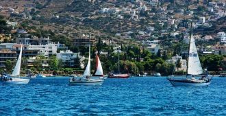 Мыс Сунион и порт Лаврион в Греции