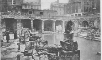 Развалины Римских бань в Бате, около 186