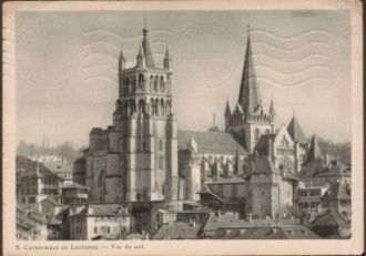 Лозаннский собор, почтовая открытка, 195