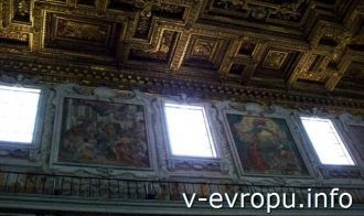 Кессонный потолок базилики Санта Мария и