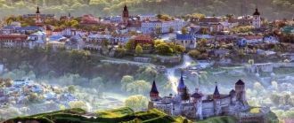 Каменец-Подольская крепость с высоты пти