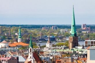 Большой зелёный шпиль Кафедрального собо