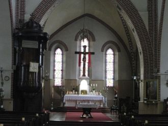 Алтарь собора Святого Иакова в Риге.