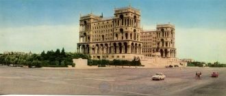 Открытка Баку. Дом правительства Азербай