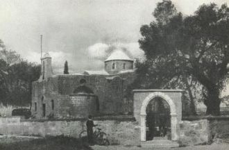 Церковь Ангелоктистос на фото XIX века.