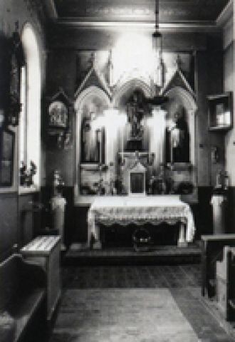 Вид на алтарь северного нефа храма, 1922