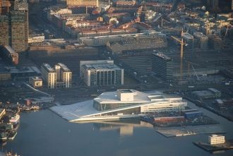 Оперный театр Осло, вид сверху
