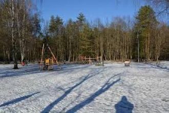 Парк Вингис зимой в снегу.