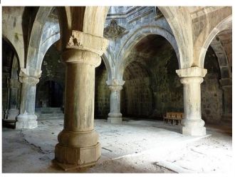 Интерьер Ахпатского монастыря.