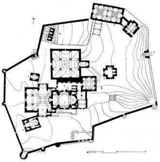 Комплекс (план) Ахпатского монастыря.