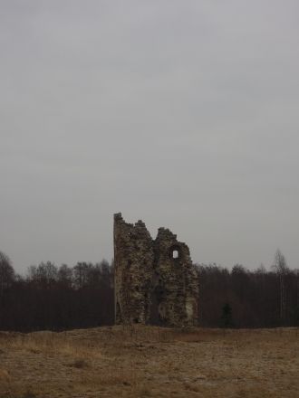 Высота частично разрушенной башни ныне с