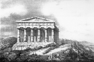 «Храм Конкордии» на рисунке итальянского