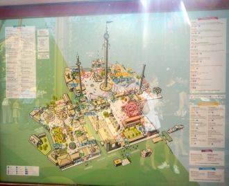 Карта парка развлечений Грёна Лунд