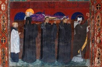 Фреска «Погребение Святого Одилона»