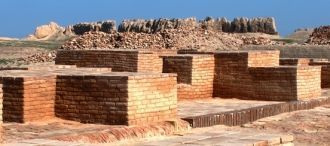 Развалины городской мечети в крепости Са