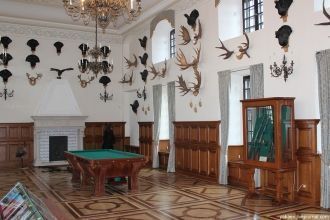 Несвижский замок, охотничье трофеи.